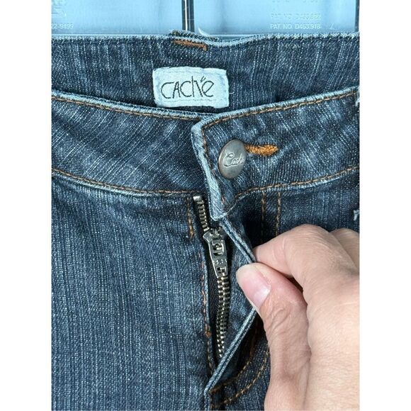 Cache Midrise Bootcut Denim Jeans Womens 10 Blue Vintage Y2K‎ Mom Casual - Picture 3 of 12